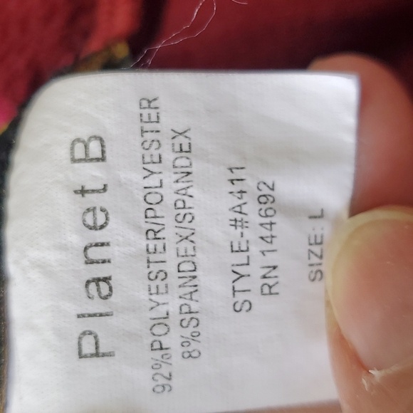 PLANET B, Women's pants, high waist with elastic and tie 2 pockets Straight leg - Picture 6 of 7